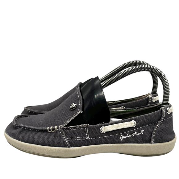 Gecko Man Women Size 7 Walk Hero Slip on Boat Shoes Navy Blue Loafers - Picture 3 of 7